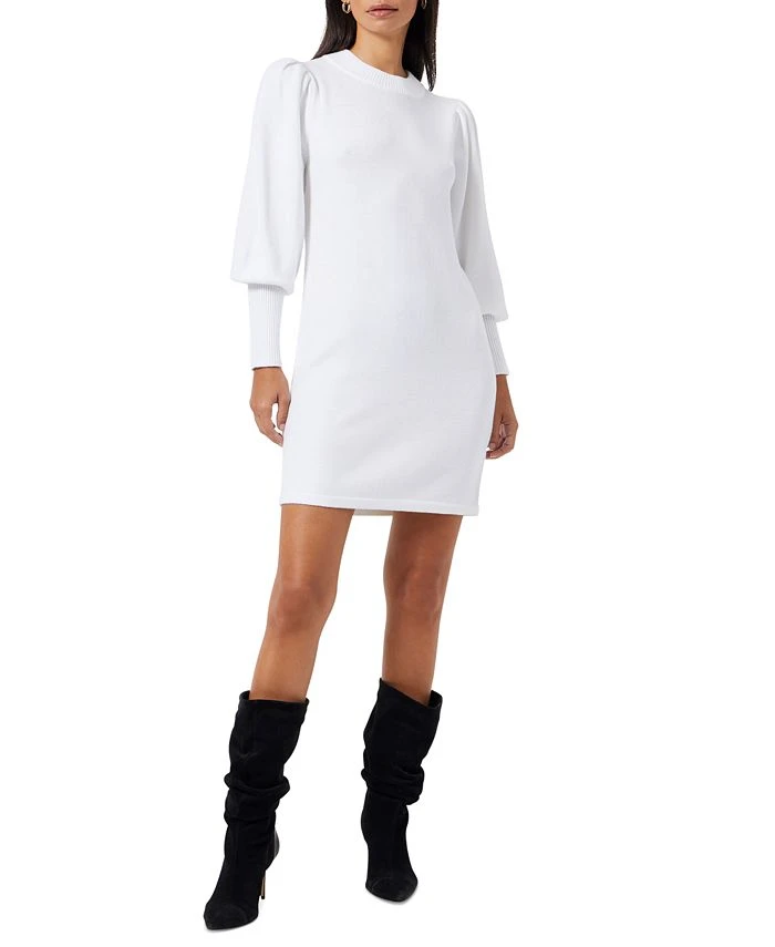 French Connection Women's Babysoft Balloon-Sleeve Mini Dress 1 French Connection Women's Babysoft Balloon-Sleeve Mini Dress