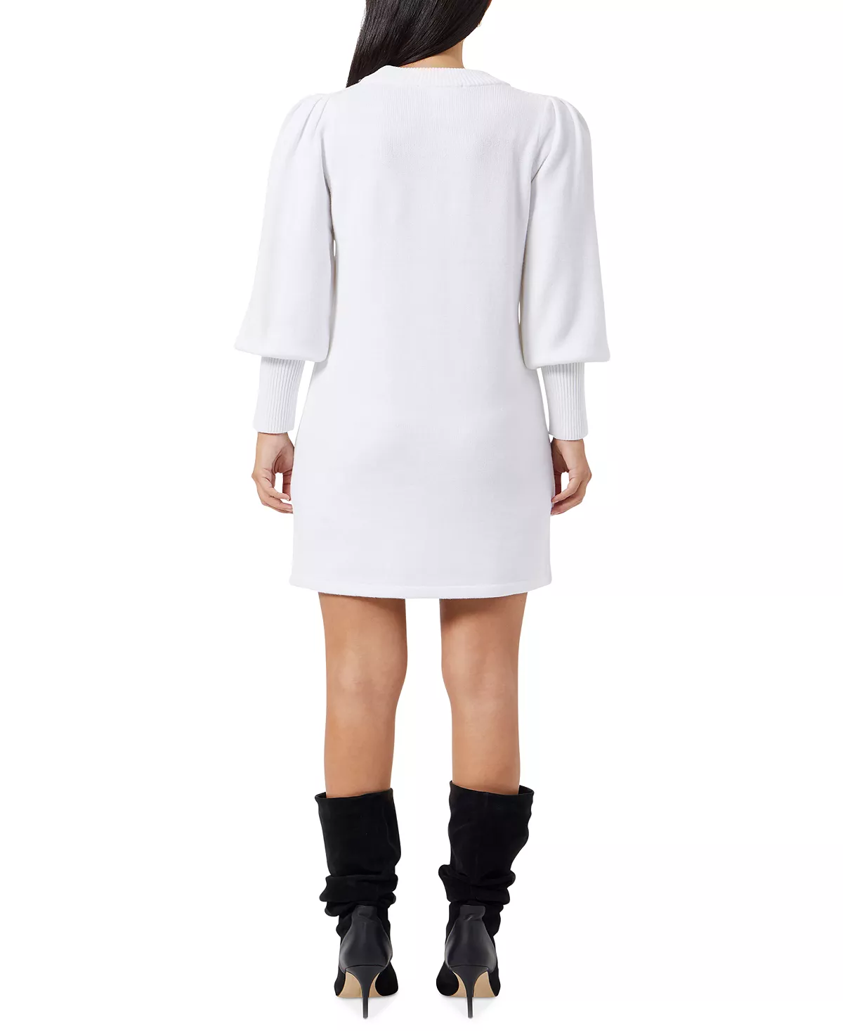 French Connection Women's Babysoft Balloon-Sleeve Mini Dress 2 French Connection Women's Babysoft Balloon-Sleeve Mini Dress - Image 2