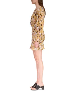 Sanctuary Women's Dreamer Floral-Print Ruched Mini Dress -Sanctuary Shop 22563479 fpx