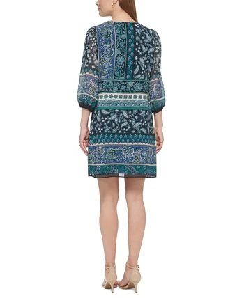 Vince Camuto Women's Balloon-Sleeve Tie-Neck Dress 2 Vince Camuto Women's Balloon-Sleeve Tie-Neck Dress - Image 2