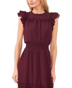 CeCe Ruffled Swiss Dot Midi Dress -Sanctuary Shop 22630754 fpx