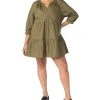 Sanctuary Women's Cotton 3/4-Sleeve Babydoll Dress