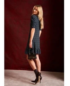 CeCe Women's Puffed Sleeve Printed Knit Dress -Sanctuary Shop 22729319 fpx