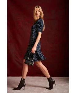 CeCe Women's Puffed Sleeve Printed Knit Dress -Sanctuary Shop 22729320 fpx