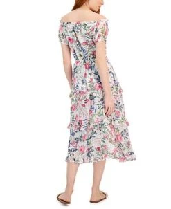 INC International Concepts Women's Floral Print Off-The-Shoulder Maxi Dress, Created For Macy's 7 INC International Concepts Women's Floral Print Off-The-Shoulder Maxi Dress, Created For Macy's -Sanctuary Shop 22779657 fpx
