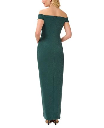 Adrianna Papell Women's Glitter Knot-Front Dress 2 Adrianna Papell Women's Glitter Knot-Front Dress - Image 2