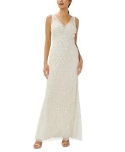 Adrianna Papell Women's Embellished Sleeveless Gown