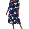 Kasper Plus Size Fit & Flare Boat-Neck Dress