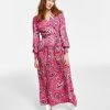 INC International Concepts Women's Paisley Maxi Dress, Created For Macy's