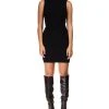 Sanctuary Leeveless Ribbed Mock Neck Mini Dress