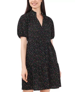 CeCe Women's Short-Sleeve Baby Doll Tiered Dress -Sanctuary Shop 22855032 fpx
