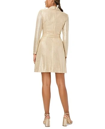 Adrianna Papell Women's Metallic-Knit Tuxedo Dress 2 Adrianna Papell Women's Metallic-Knit Tuxedo Dress - Image 2