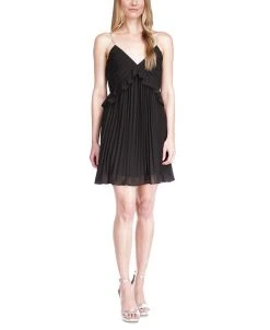 Michael Kors Women's Pleated Chain-Strap Dress