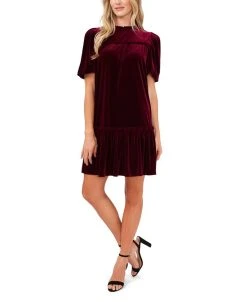 Sanctuary Shop 15 CeCe Women's Velvet Ruffled Knit Dress