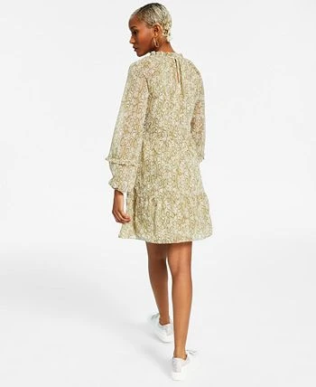 INC International Concepts Women's Metallic-Striped Chiffon Minidress, Created For Macy's 2 INC International Concepts Women's Metallic-Striped Chiffon Minidress, Created For Macy's - Image 2