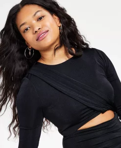 Bar III Women's Twist Cutout Long-Sleeve Bodycon Dress, Created For Macy's 8 Bar III Women's Twist Cutout Long-Sleeve Bodycon Dress, Created For Macy's -Sanctuary Shop 22997611 fpx