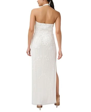 Adrianna Papell Women's Halter-Neck Sleeveless Embellished Gown 2 Adrianna Papell Women's Halter-Neck Sleeveless Embellished Gown - Image 2