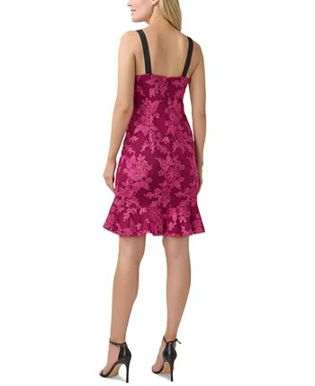 Adrianna Papell Women's Embroidred V-Neck Dress 2 Adrianna Papell Women's Embroidred V-Neck Dress - Image 2
