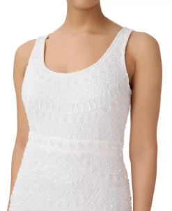 Adrianna Papell Women's Scoop-Neck Fringe-Trim Sheath Dress 6 Adrianna Papell Women's Scoop-Neck Fringe-Trim Sheath Dress -Sanctuary Shop 23034509 fpx