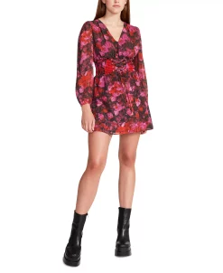Steve Madden Diana Floral Chiffon Mini Dress -Sanctuary Shop 23101544 fpx