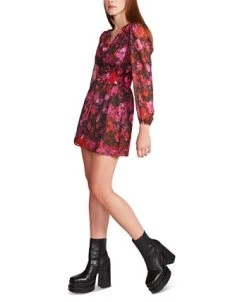 Steve Madden Diana Floral Chiffon Mini Dress -Sanctuary Shop 23101546 fpx
