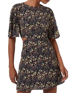 French Connection Women's Hallie Verona Floral-Print Cutout Mini Dress 6 French Connection Women's Hallie Verona Floral-Print Cutout Mini Dress -Sanctuary Shop 23111012 fpx