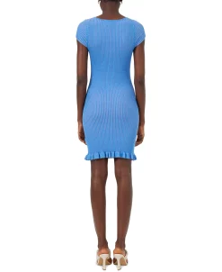 French Connection Women's Mathilda Ribbed Knit Ruffled Bodycon Mini Dress -Sanctuary Shop 23111052 fpx