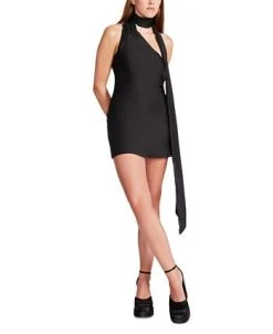 Steve Madden Women's Vava One-Shoulder Scarf-Neck Dress 7 Steve Madden Women's Vava One-Shoulder Scarf-Neck Dress -Sanctuary Shop 23137097 fpx