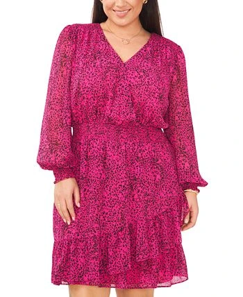 Vince Camuto Plus Size Smocked-Waist Fit & Flare Dress 2 Vince Camuto Plus Size Smocked-Waist Fit & Flare Dress - Image 2