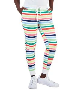 Sanctuary Shop 25 Charter Club Women's Printed Stripe Matching Jogger Pants, Created For Macy's