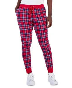 Sanctuary Shop 21 Charter Club Women's Printed Plaid Matching Jogger Pants, Created For Macy's