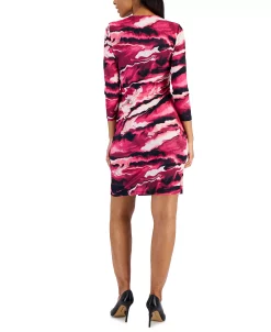 Anne Klein Nomad Printed Faux-Wrap Dress -Sanctuary Shop 23206687 fpx