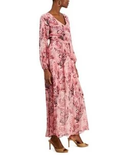 INC International Concepts Women's Printed Long-Sleeve Maxi Dress, Created For Macy's 7 INC International Concepts Women's Printed Long-Sleeve Maxi Dress, Created For Macy's -Sanctuary Shop 23219789 fpx