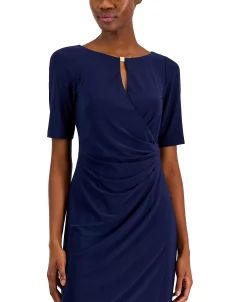Anne Klein Women's Maryellen Notch-Neck Shift Dress -Sanctuary Shop 23220218 fpx