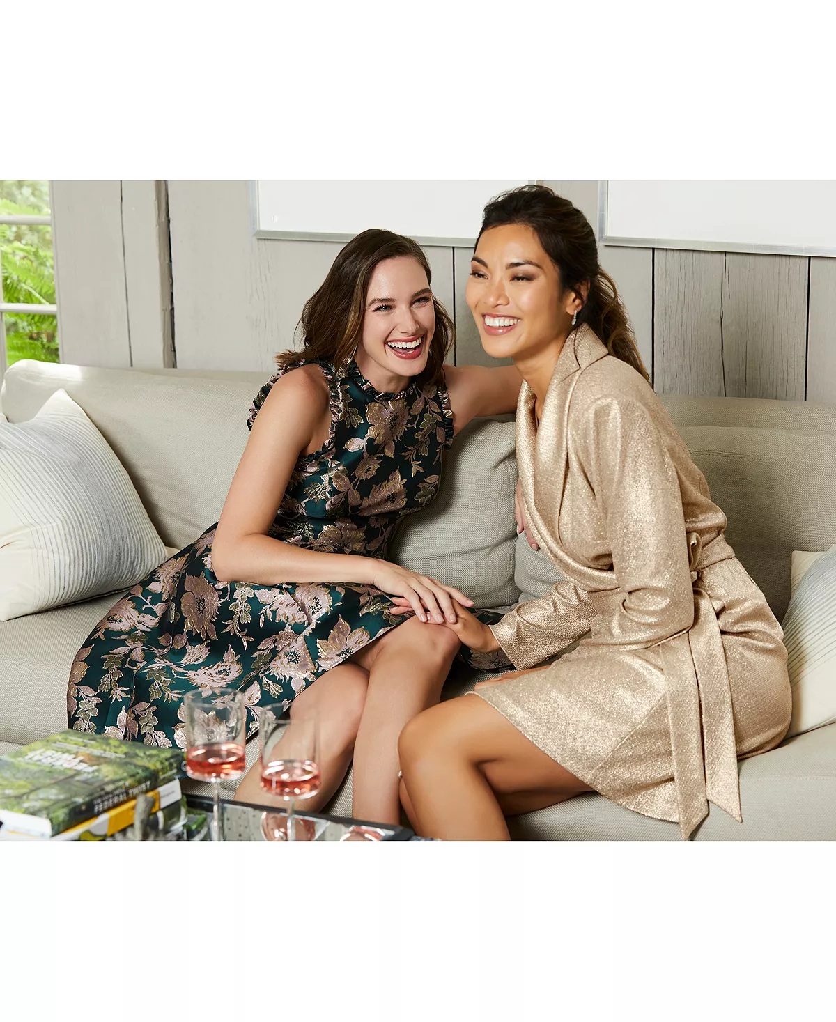 Adrianna Papell Women's Metallic-Knit Tuxedo Dress 8 Adrianna Papell Women's Metallic-Knit Tuxedo Dress - Image 8