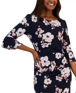 Connected Women's Floral-Print Flared-Sleeve Sheath Dress 8 Connected Women's Floral-Print Flared-Sleeve Sheath Dress -Sanctuary Shop 23220735 fpx