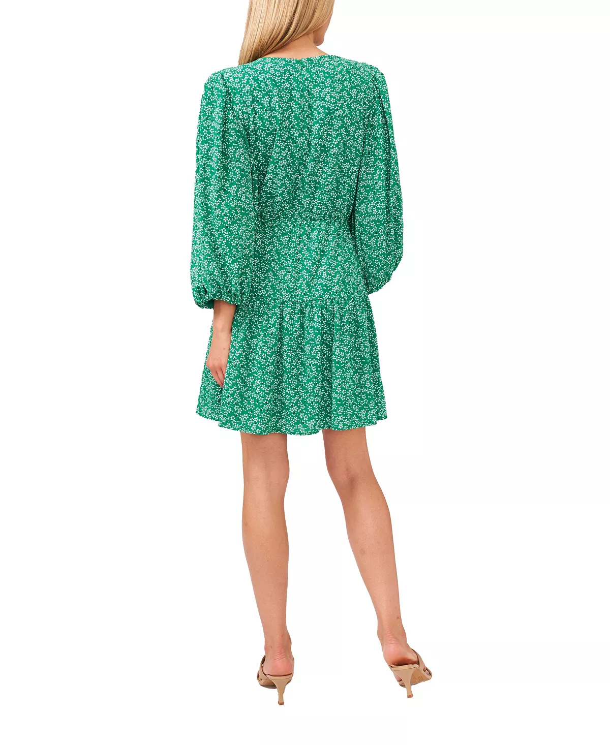 CeCe Sakura Delight Puff-Sleeve Dress 2 CeCe Sakura Delight Puff-Sleeve Dress - Image 2