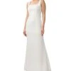 Adrianna Papell Women's Square-Neck Mermaid Gown