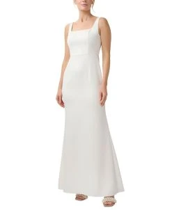 Adrianna Papell Women's Square-Neck Mermaid Gown