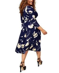 Kasper Plus Size Fit & Flare Boat-Neck Dress -Sanctuary Shop 23338349 fpx