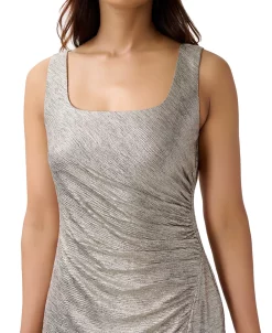 Adrianna Papell Women's Metallic Ruched Square-Neck Gown -Sanctuary Shop 23350023 fpx