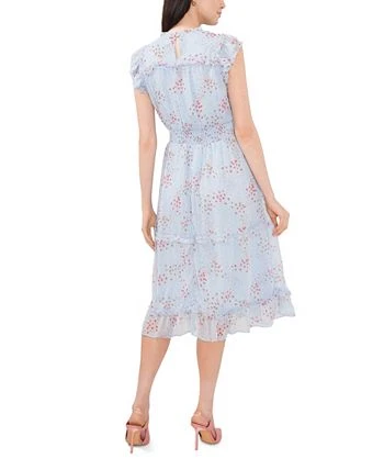 CeCe Women's Daisy Print Smocked-Waist Midi Dress 2 CeCe Women's Daisy Print Smocked-Waist Midi Dress - Image 2