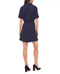 Vince Camuto Women's Collared V-neck Short Sleeve Wrap Dress -Sanctuary Shop 23446195 fpx