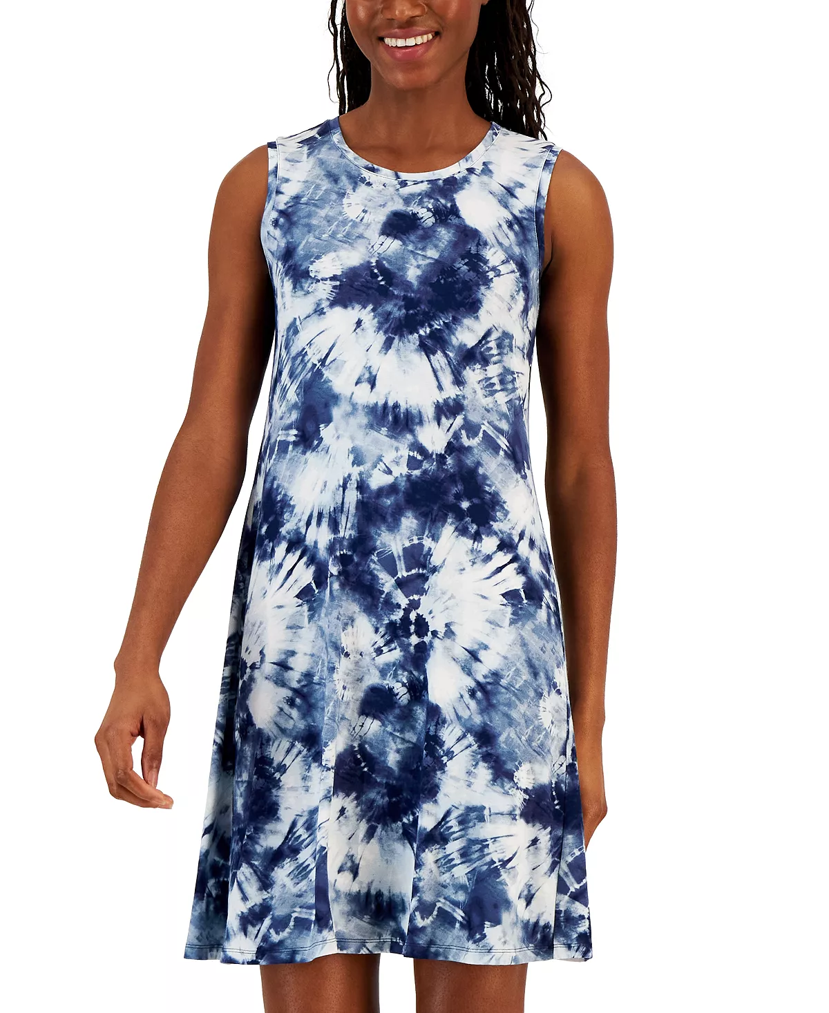 Style & Co Women's Printed Sleeveless Flip-Flop Dress, Created For Macy's 4 Style & Co Women's Printed Sleeveless Flip-Flop Dress, Created For Macy's - Image 4