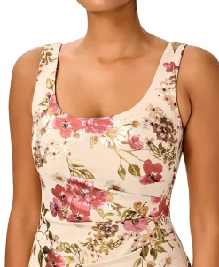 Adrianna Papell Women's Floral-Print Ruched Gown 6 Adrianna Papell Women's Floral-Print Ruched Gown -Sanctuary Shop 23531214 fpx