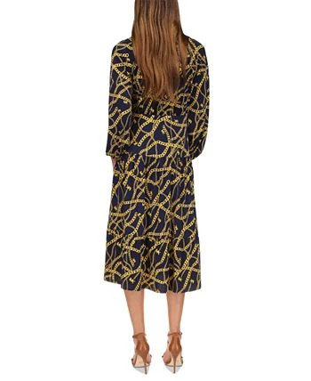 Michael Kors Women's Printed Chain Midi Dress 2 Michael Kors Women's Printed Chain Midi Dress - Image 2