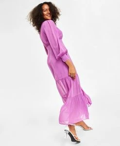 Bar III Women's V-Neck Slit Maxi Dress, Created For Macy's -Sanctuary Shop 23672543 fpx