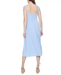 Black Tape Women's Banded-Waist Knit Sleeveless Midi Dress -Sanctuary Shop 23675601 fpx