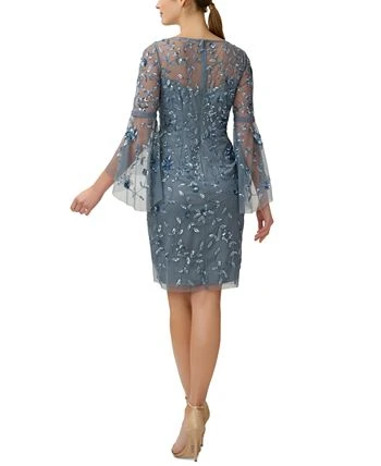Adrianna Papell Women's Beaded Bell-Sleeve Sheath Dress 2 Adrianna Papell Women's Beaded Bell-Sleeve Sheath Dress - Image 2