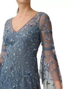 Adrianna Papell Women's Beaded Bell-Sleeve Sheath Dress 6 Adrianna Papell Women's Beaded Bell-Sleeve Sheath Dress -Sanctuary Shop 23684659 fpx